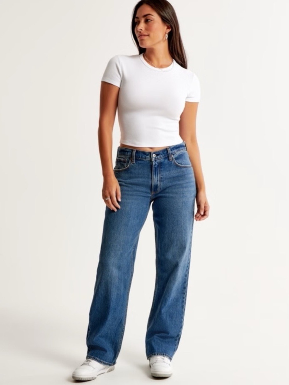 Abercrombie And Fitch Curve Love Low Rise Baggy Jeans